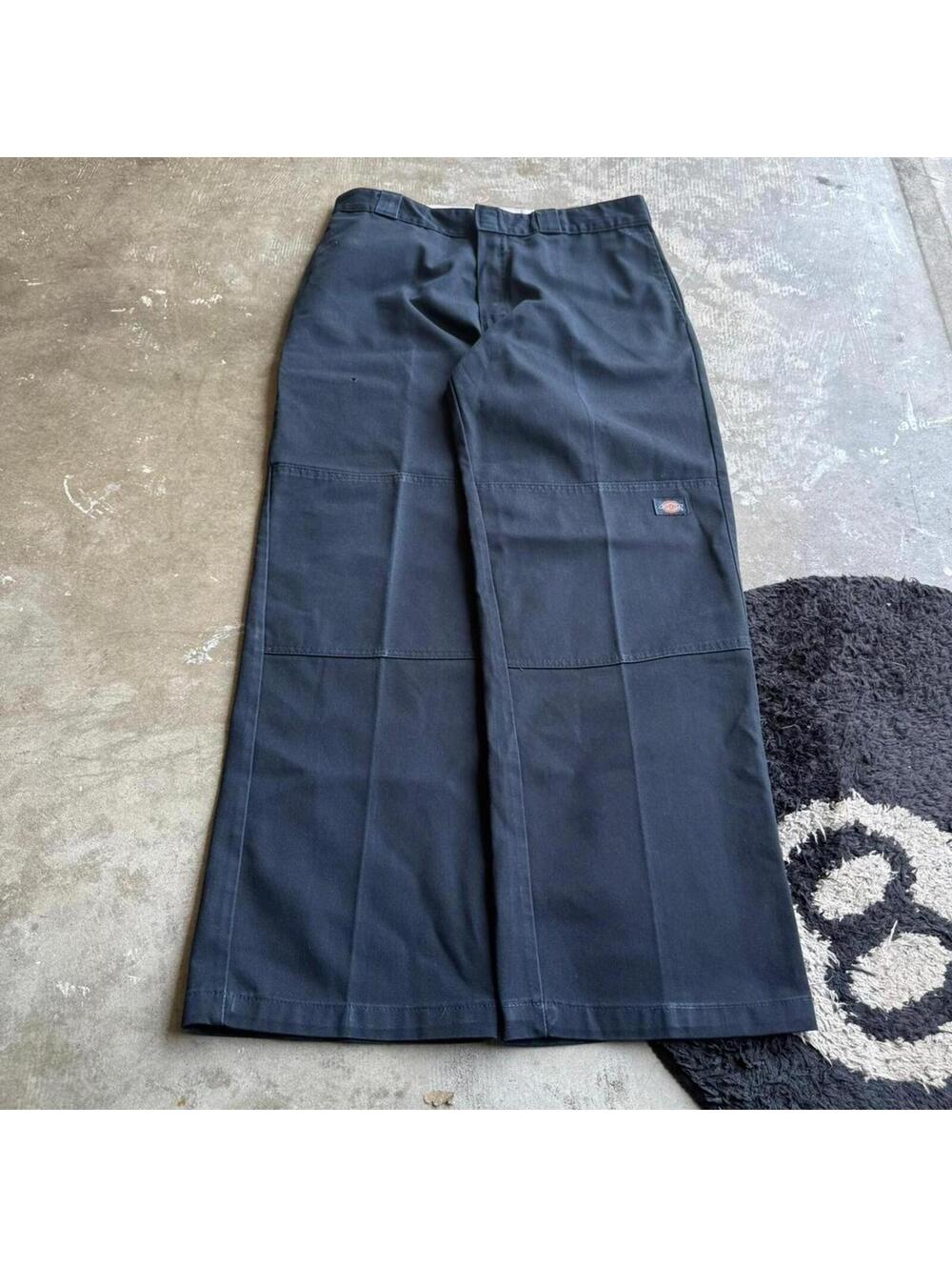 Y2K Dickies Double Knee Baggy Navy Pants